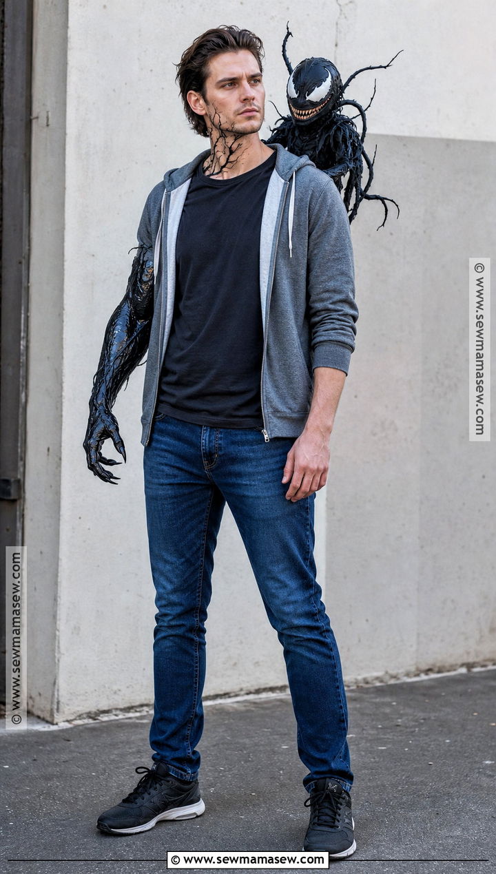Eddie Brock Venom Transformation Costume - 35 venom costume ideas