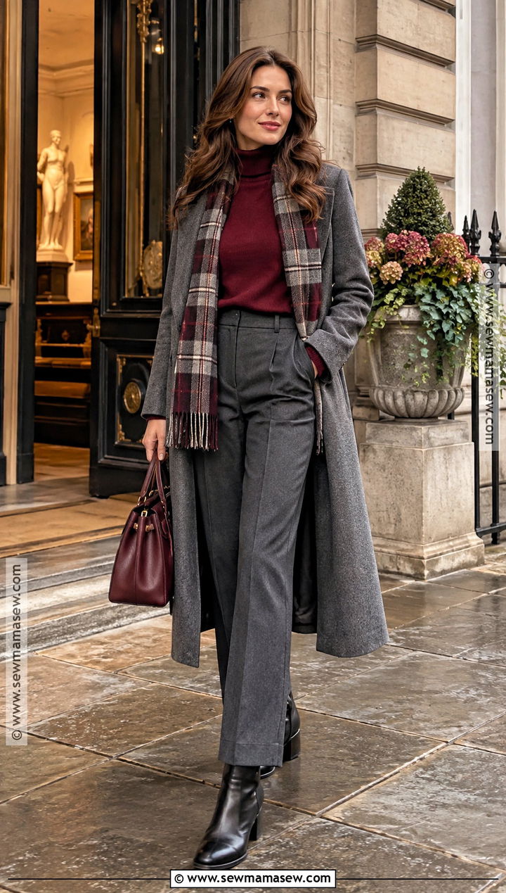 Edinburgh Autumn Burgundy Outfit - 25 edinburgh outfit autumn ideas