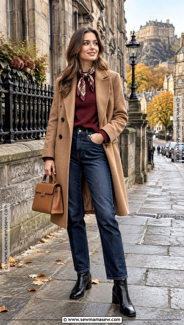 Edinburgh Autumn Camel Coat Outfit - 25 edinburgh outfit autumn ideas