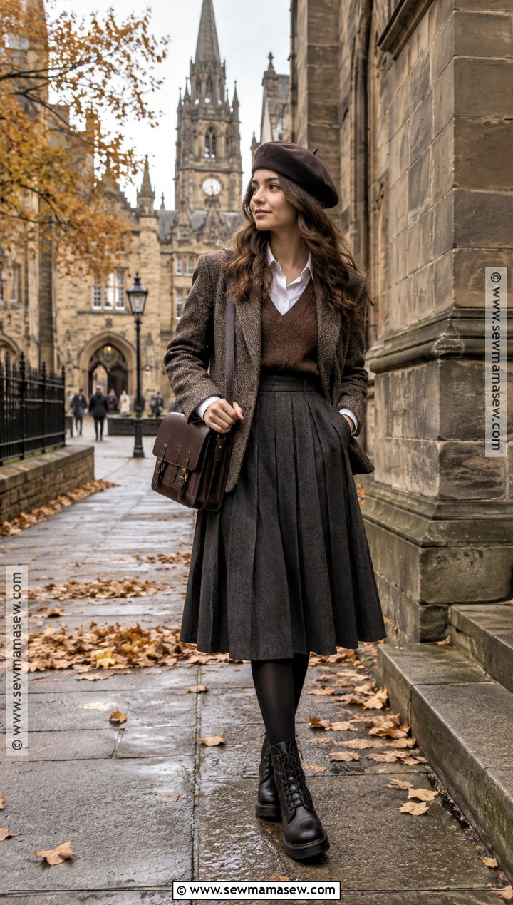 Edinburgh Autumn Dark Academia Outfit - 25 edinburgh outfit autumn ideas