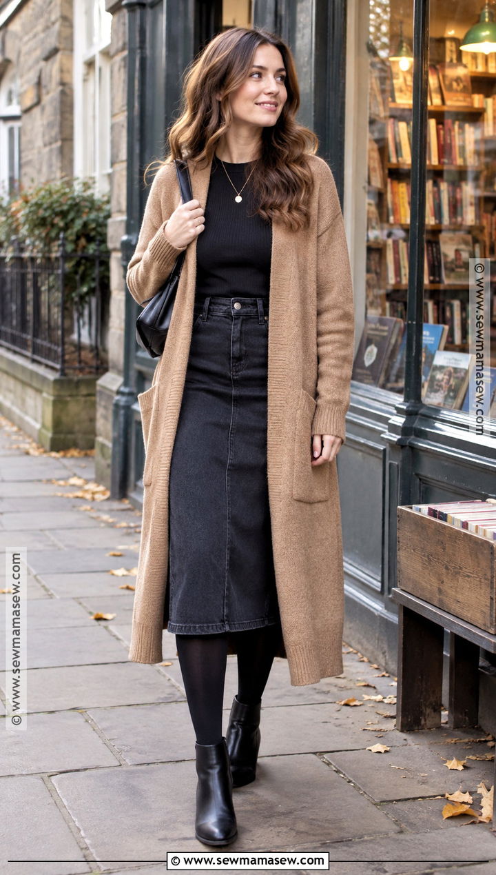 Edinburgh Autumn Long Cardigan Outfit - 25 edinburgh outfit autumn ideas