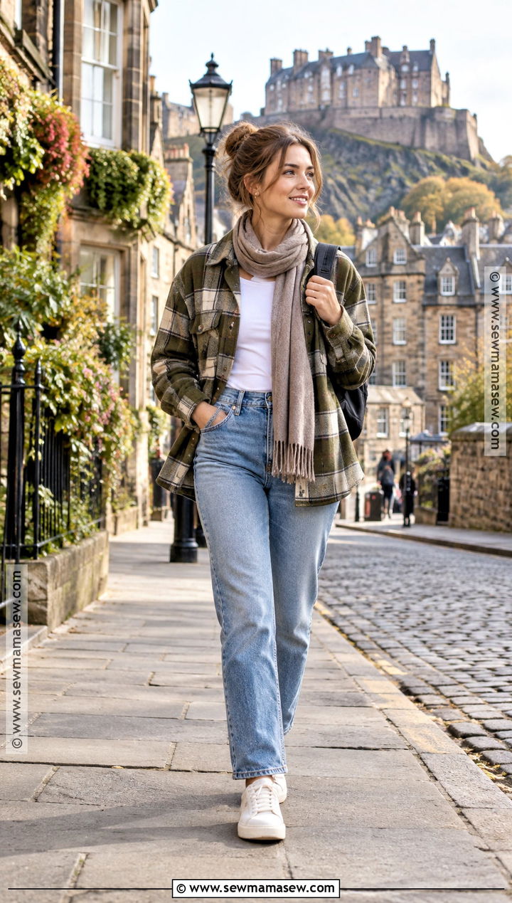 Edinburgh Early Autumn Shacket Outfit - 25 edinburgh outfit autumn ideas