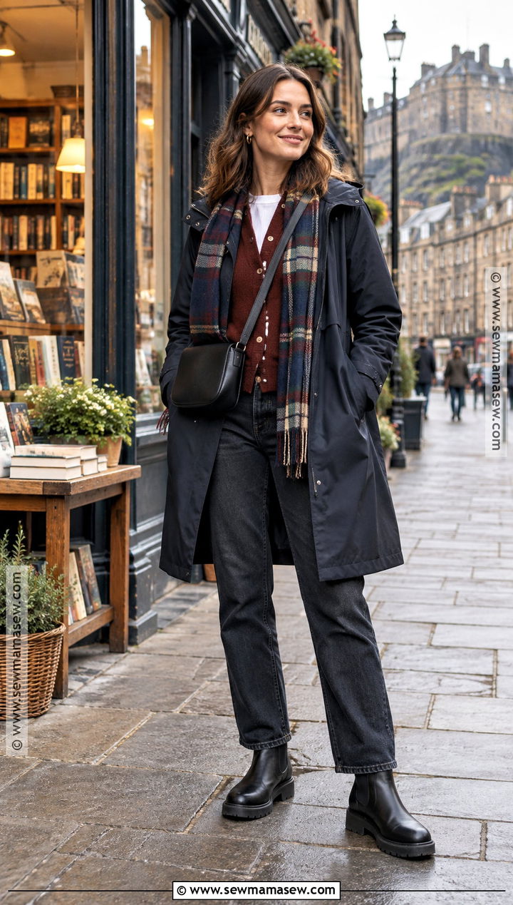 Edinburgh October Cardigan And Dark Jeans Outfit - 15 edinburgh october outfit ideas