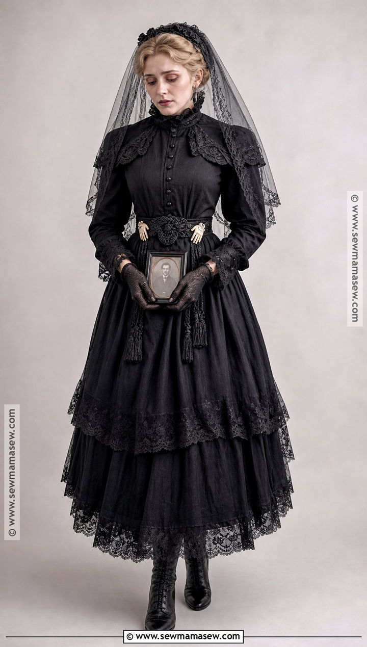 Edith Black Mourning Crimson Peak Costume - 30 Crimson Peak Costumes