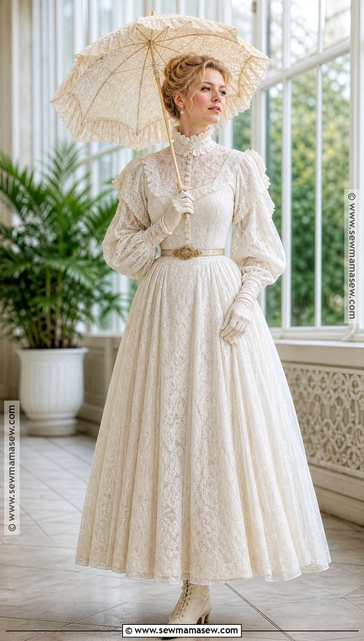 Edith White Lace Crimson Peak Costume - 30 Crimson Peak Costumes