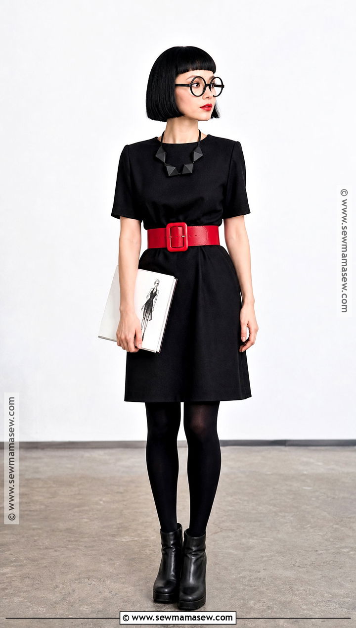 Edna Mode Cosplay With Black Dress - 30 short hair cosplay characters ideas