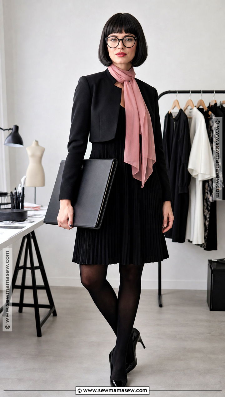 Edna Mode Costume With Pink Scarf - 30 Edna Costume Ideas