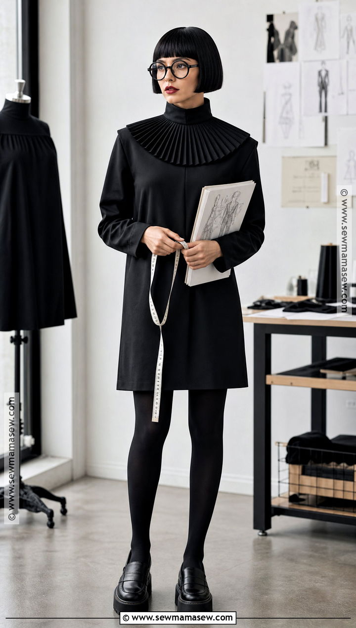 Edna Mode Costume With Short Black Bob - 30 short hair halloween costumes