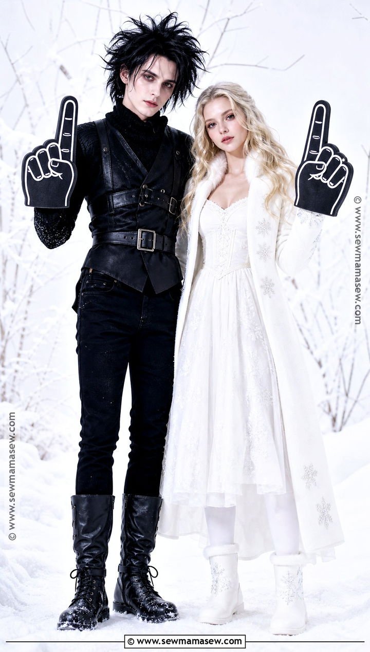 Edward Scissorhands And Kim Winter Costume - 45 edward scissorhands costume ideas