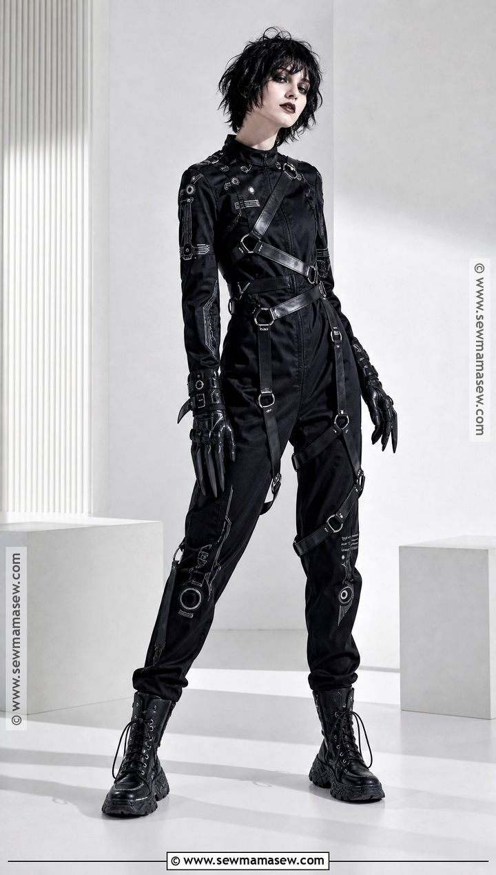 Edward Scissorhands Costume With Black Jumpsuit - 30 Edward Scissorhands Costume Ideas for Women