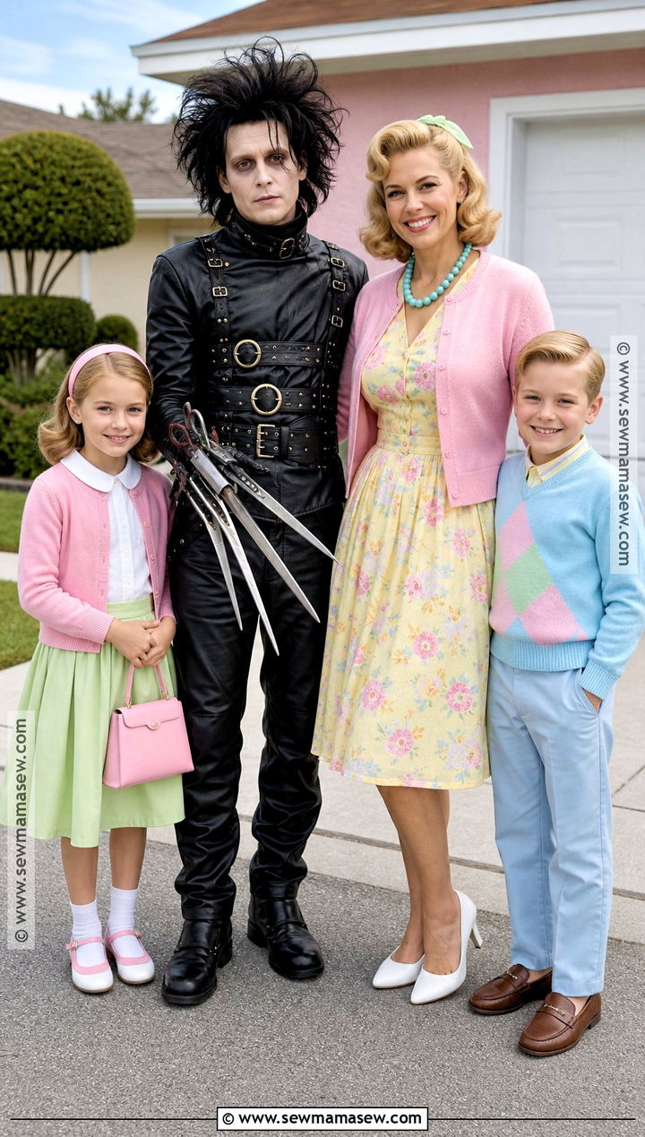 Edward Scissorhands Family Costume - 45 edward scissorhands costume ideas