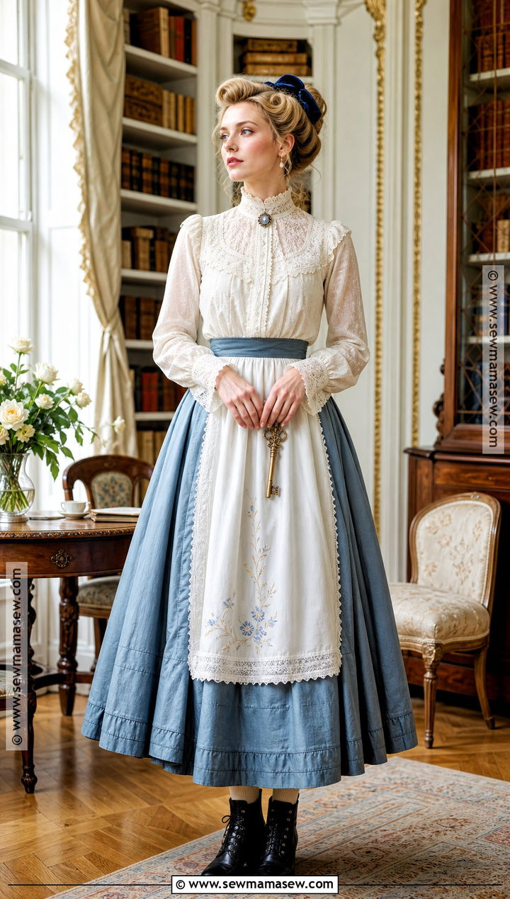 Edwardian Alice Costume With Lace Blouse - 40 alice costume ideas