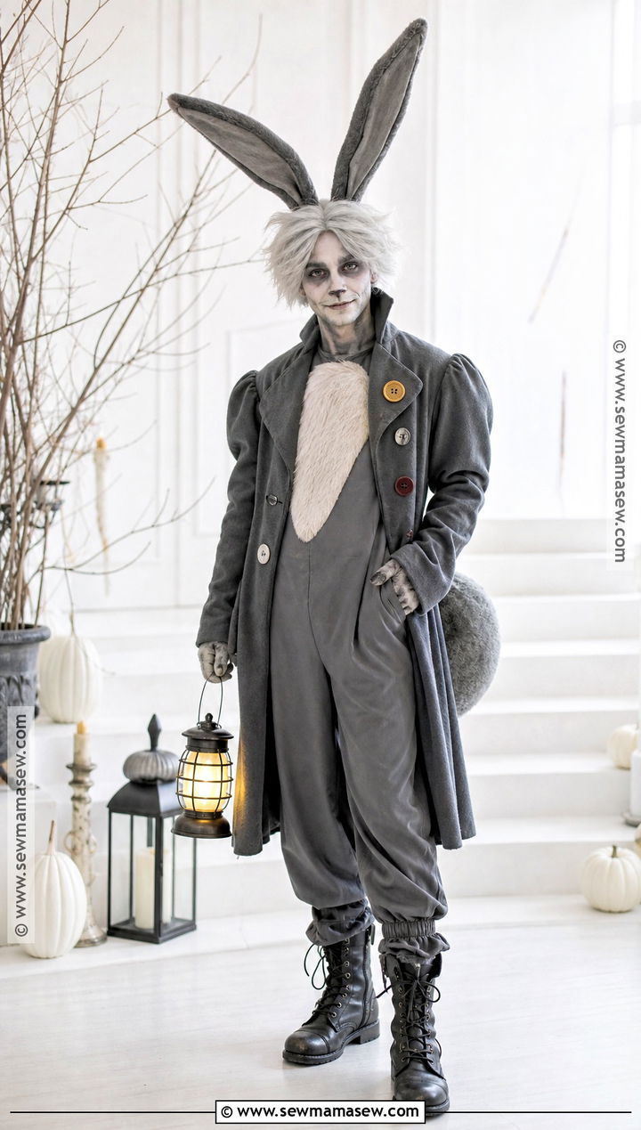 Eerie Gray Rabbit Costume - 35 halloween costumes bunny