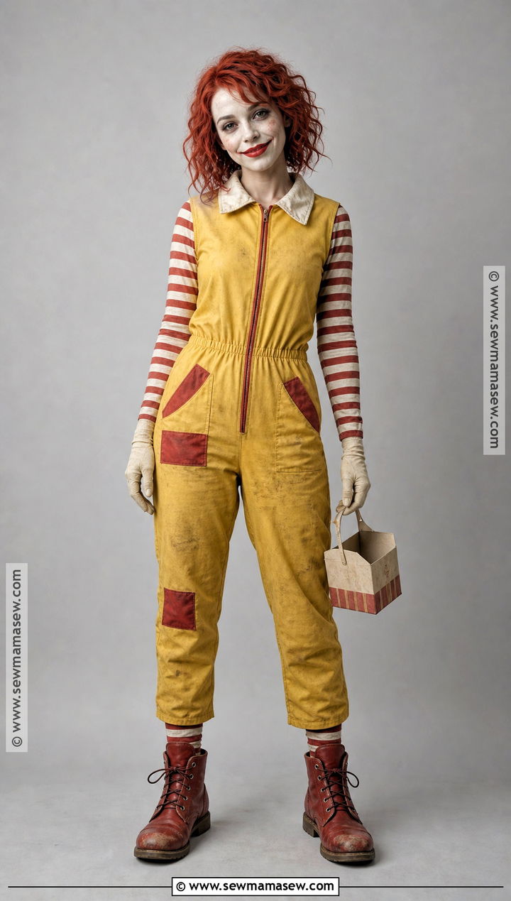 Eerie Ronald McDonald Costume - 30 Ronald Mcdonald Costume Ideas for Women