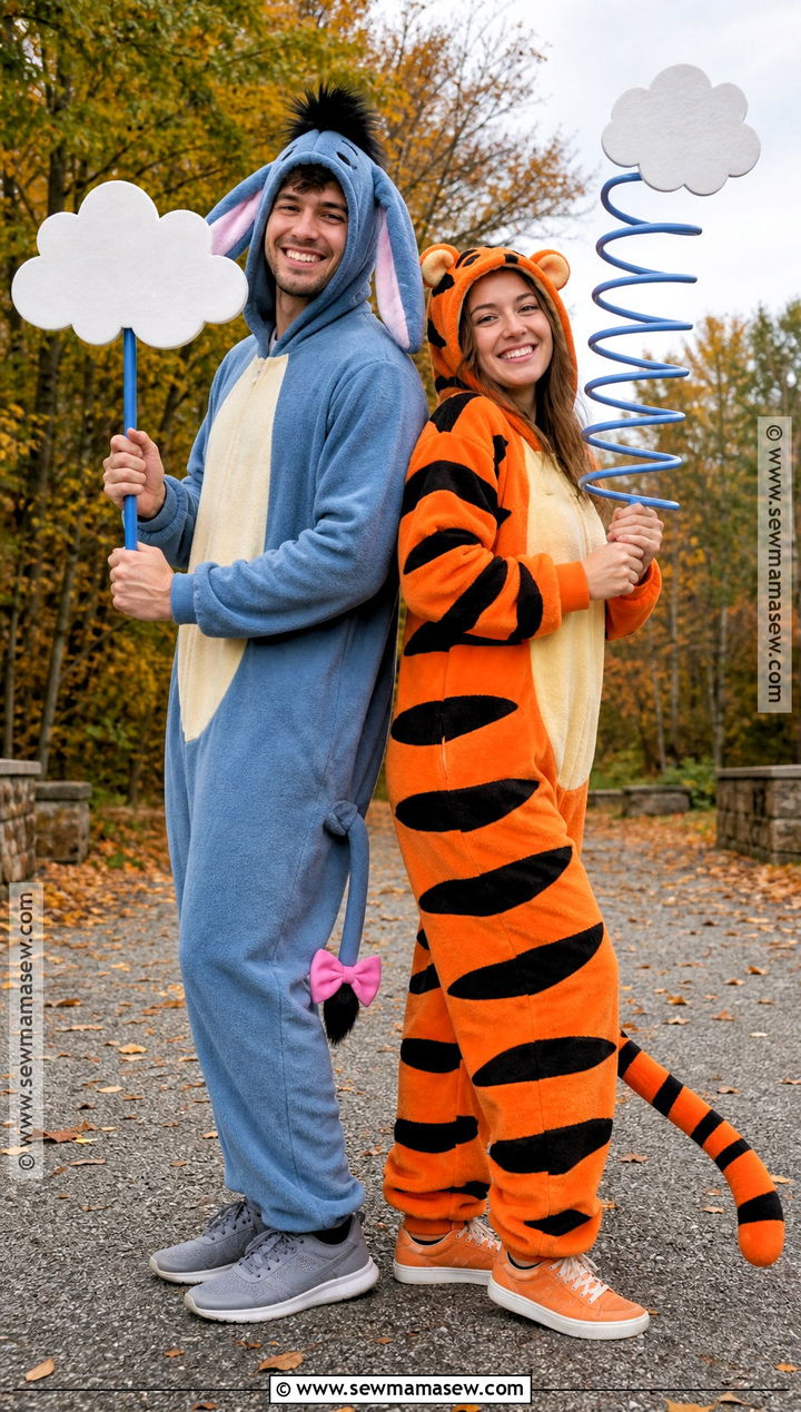 Eeyore And Tigger Couple Costume - 30 Eeyore Halloween Costume Ideas