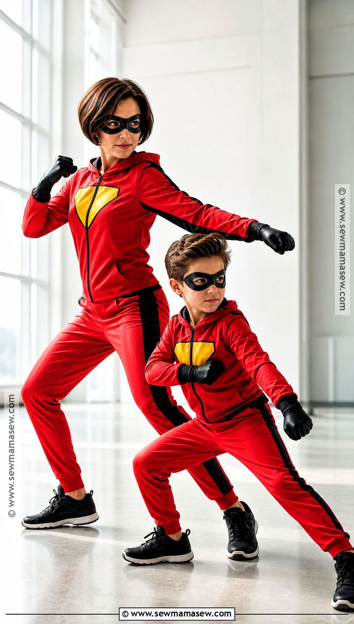 Elastigirl And Dash Costume - 30 mother son halloween costumes