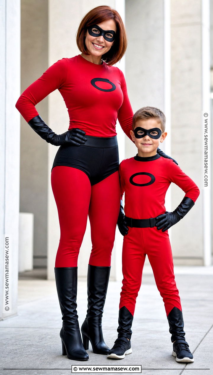 Elastigirl And Jack Jack Costume - 30 mommy and son halloween costumes