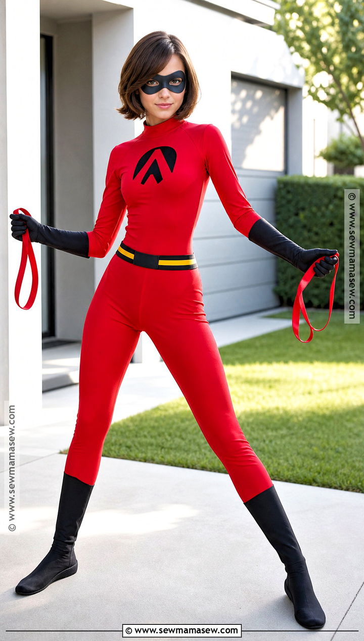 Elastigirl Costume With Red Bodysuit - 30 girl superhero costumes