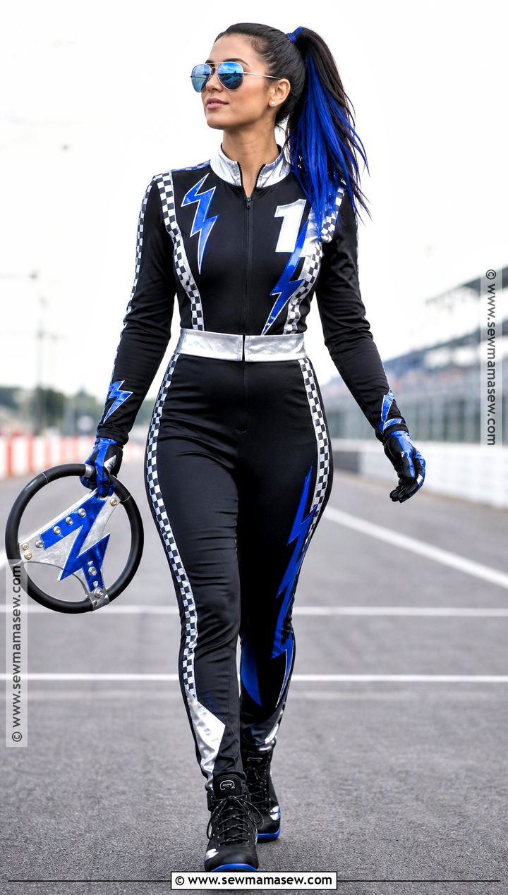 Electric Lightning Race Car Driver Costume - 30 Race Car Driver Costume Ideas for Women
