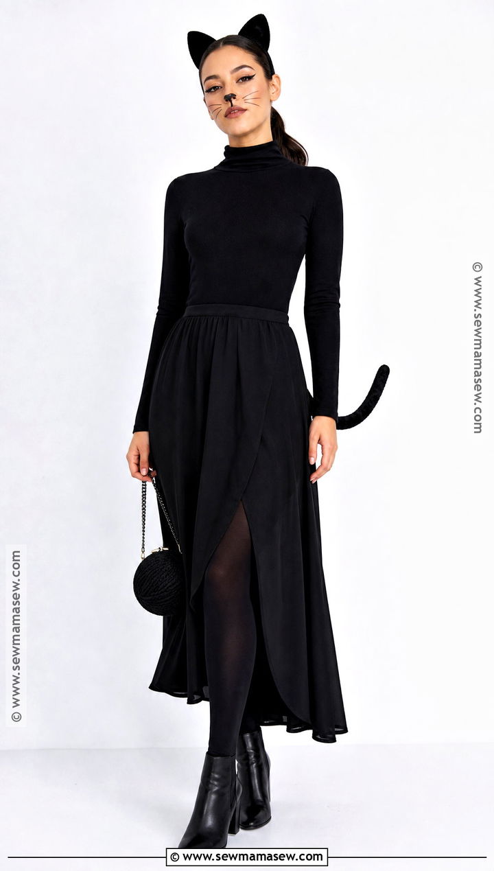 Elegant Black Cat Costume - 45 nun costume ideas