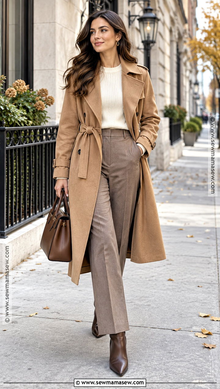 Elegant Fall Trench Coat Outfit - 20 fall outfits women elegant