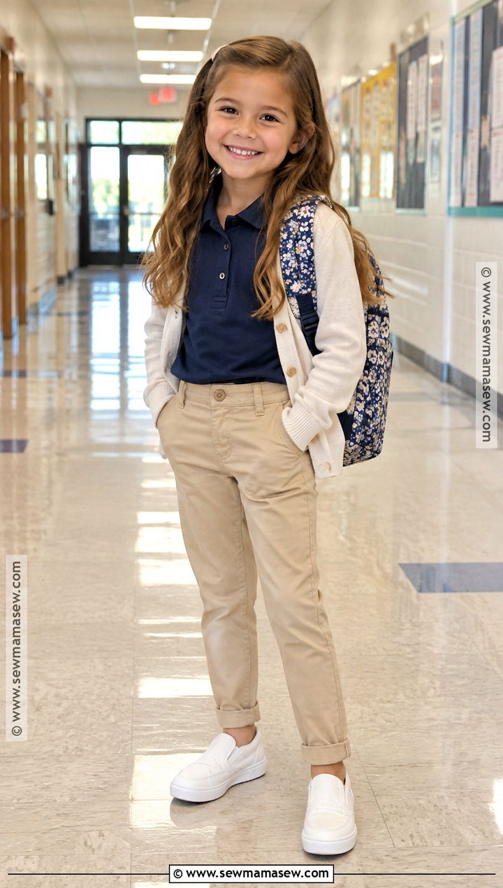 Elementary School Polo And Chino Pants Outfit - 25 back to school outfits elementary for kids