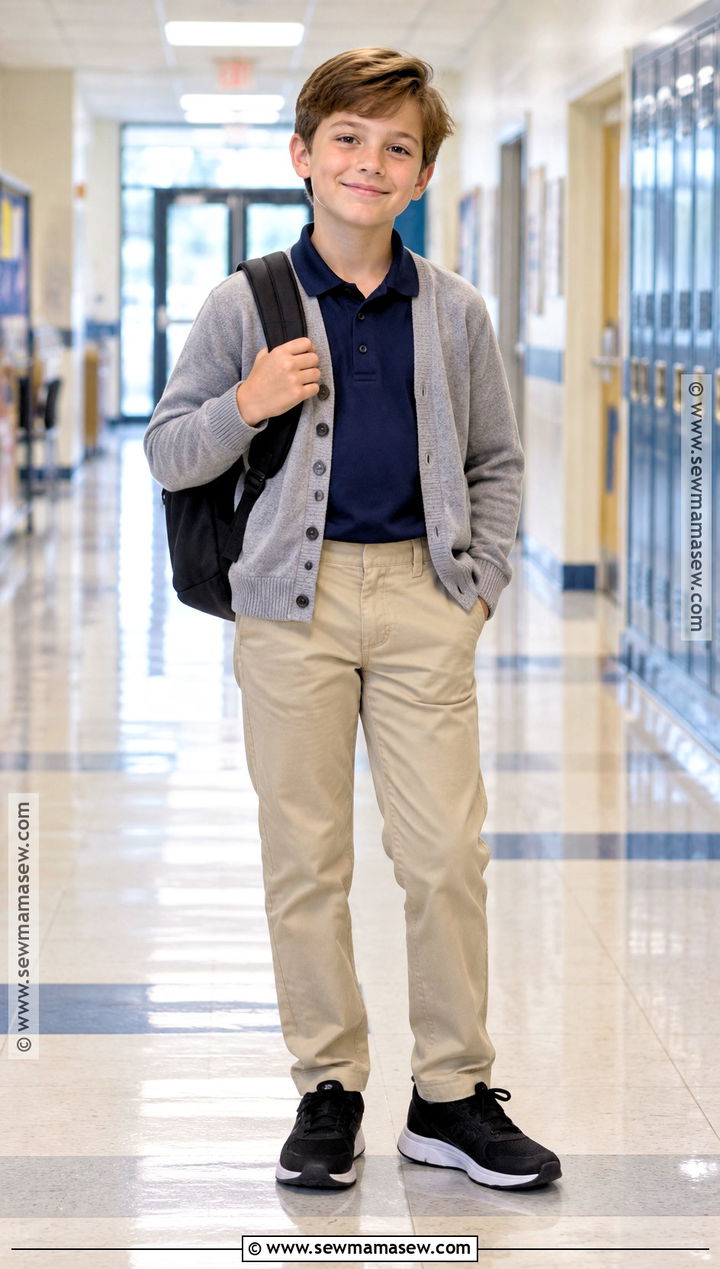 Elementary School Polo And Uniform Pants Outfit - 15 back to school clothes list elementary