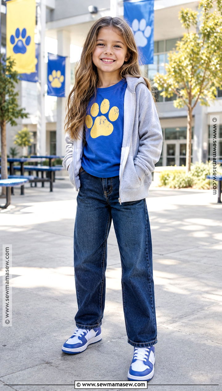 Elementary School Spirit Shirt And Jeans Outfit - 15 back to school clothes list elementary
