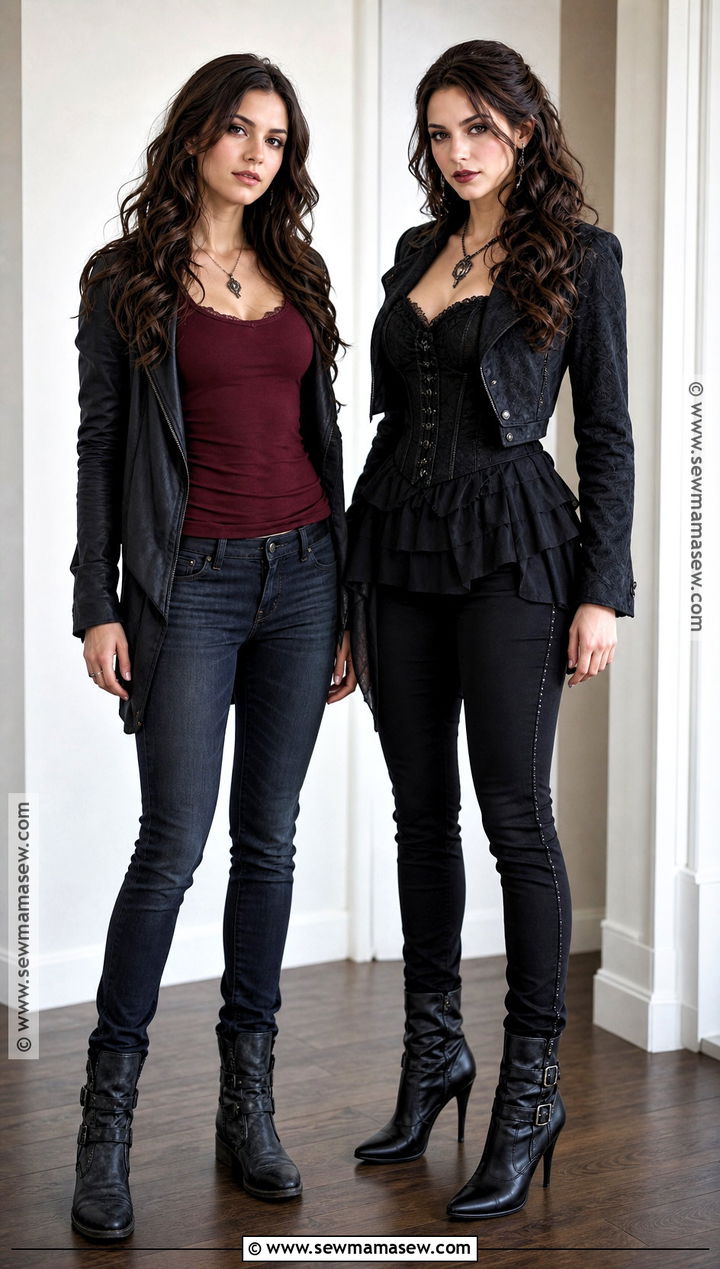 Elena Gilbert And Katherine Pierce Costume - 30 Brunette Duo Halloween Costumes