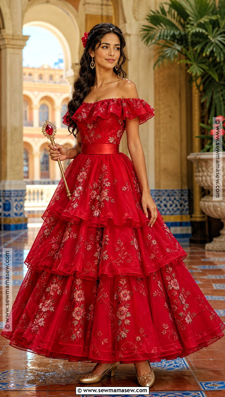 Elena Red Princess Gown Cosplay - 35 Princess Cosplay Ideas