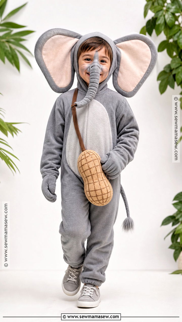 Elephant Costume With Floppy Ears - 35 animal costumes for kids