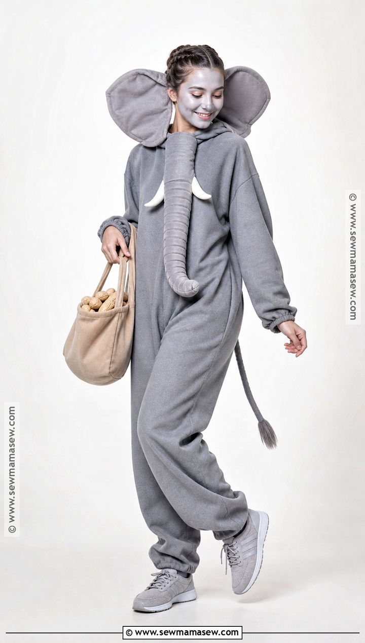 Elephant Costume With Oversized Ears - 35 animal costume ideas