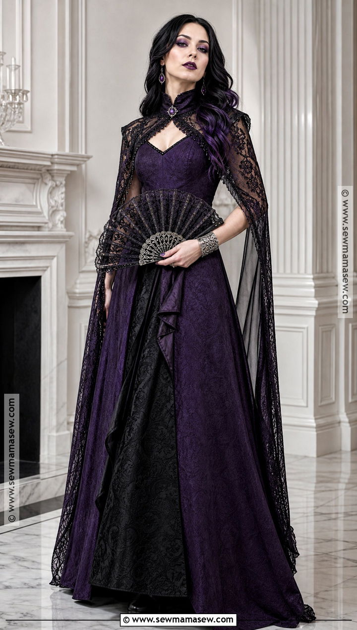 Elissabat Costume With Long Purple Gown - 30 elissabat costume ideas