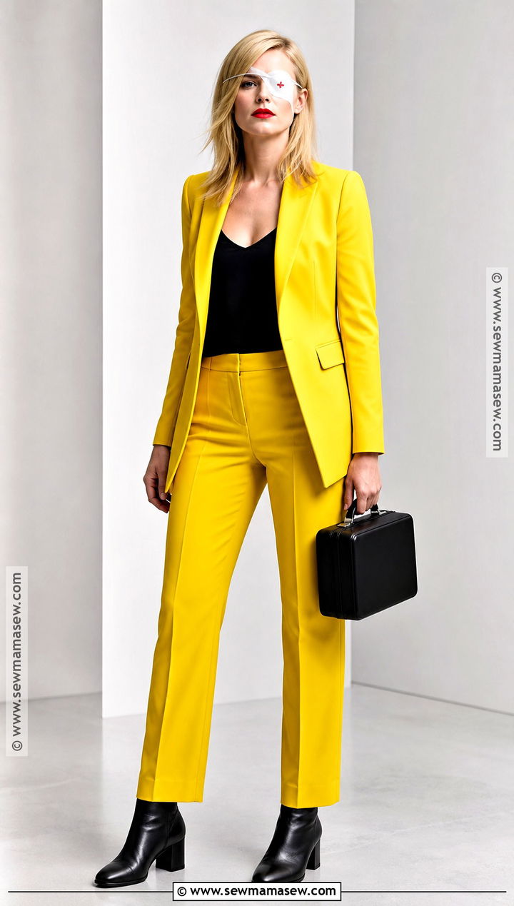 Elle Driver Yellow Suit Costume - 50 blonde halloween costumes