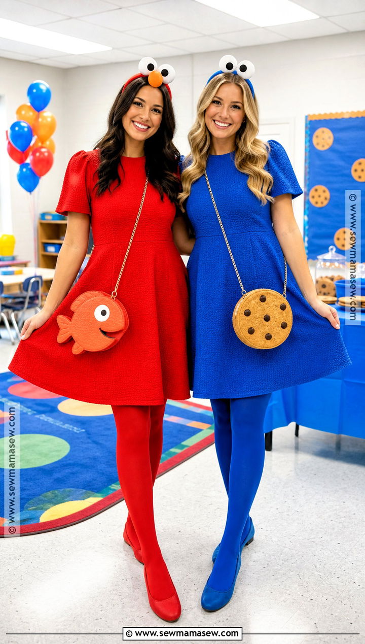 Elmo And Cookie Monster Dress Costume - 40 elmo and cookie monster costumes
