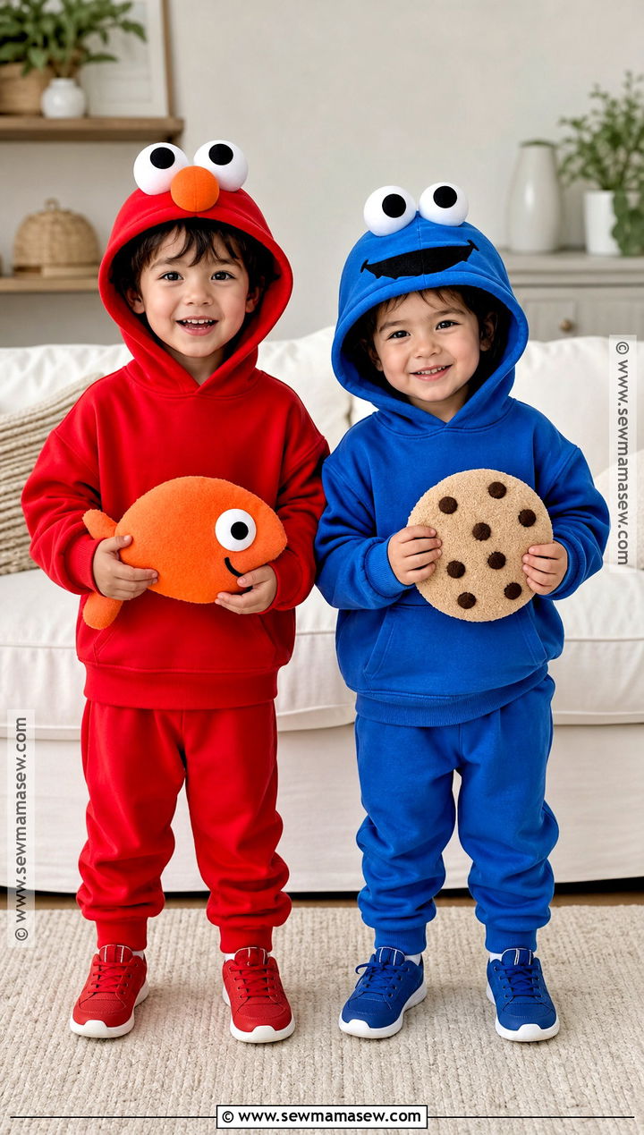 Elmo And Cookie Monster Sibling Costume - 40 elmo and cookie monster costumes