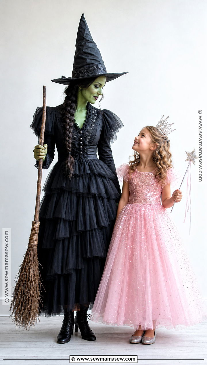 Elphaba And Glinda Costumes - 30 mom and daughter costumes