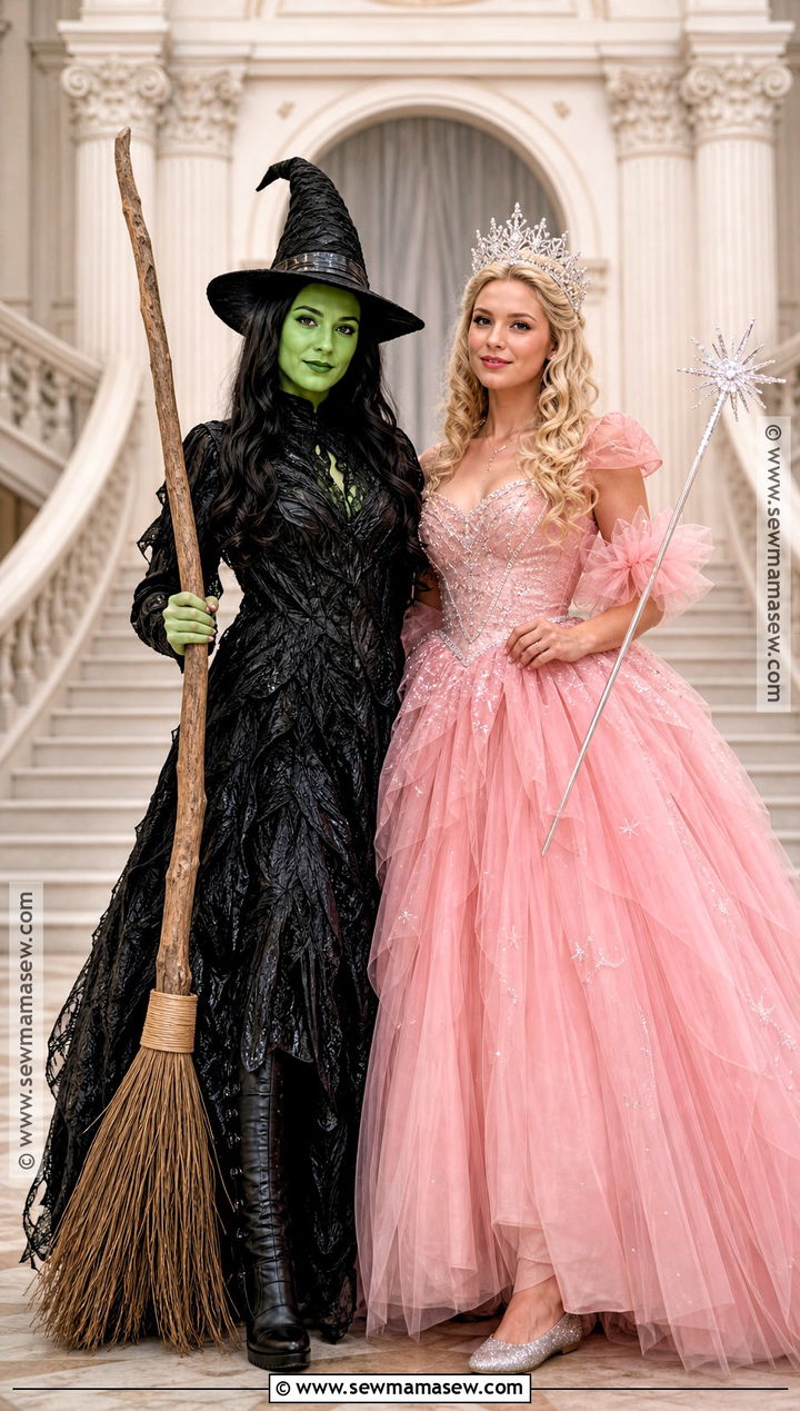 Elphaba And Glinda Couple Costume - 35 best halloween costumes for couples