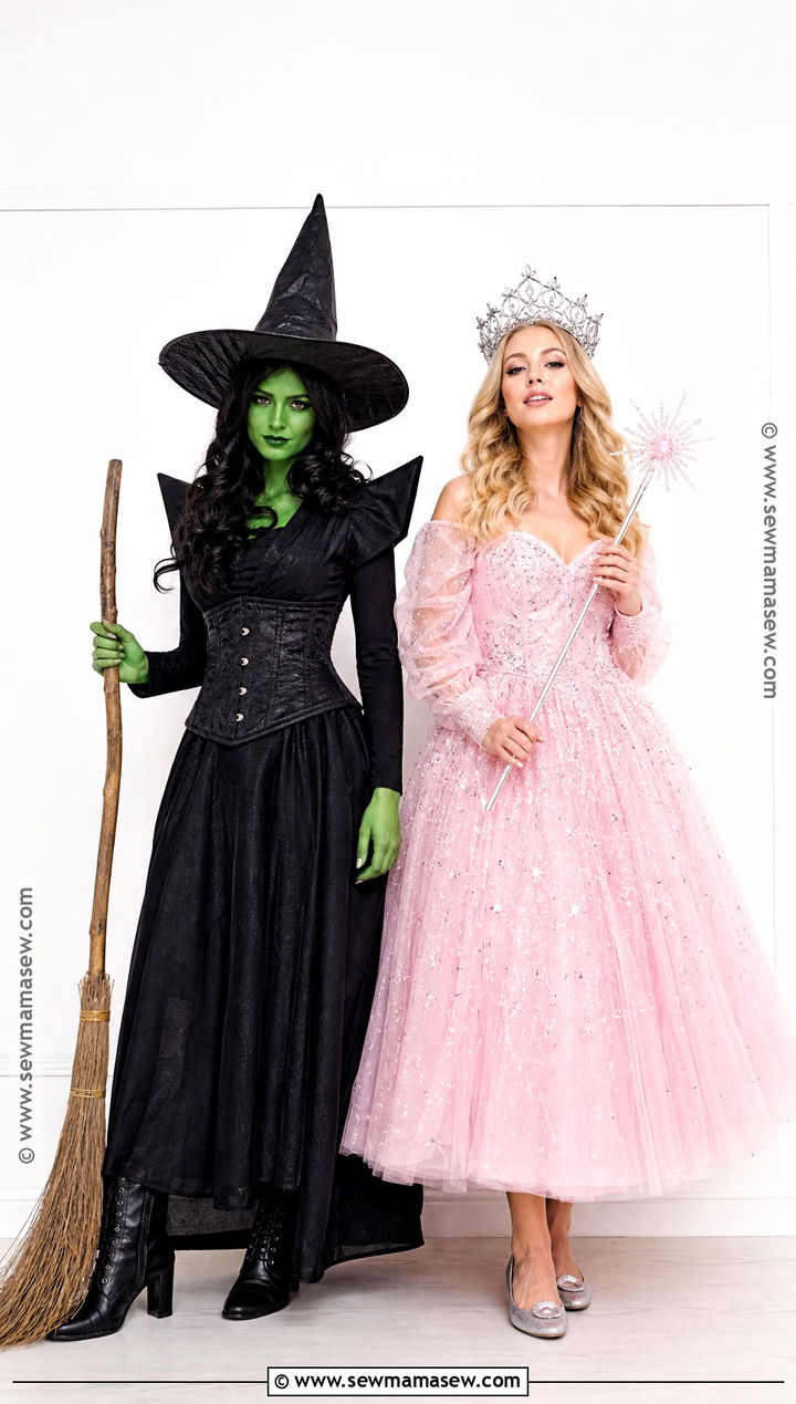 Elphaba And Glinda Duo Costume - 45 halloween costumes women duo
