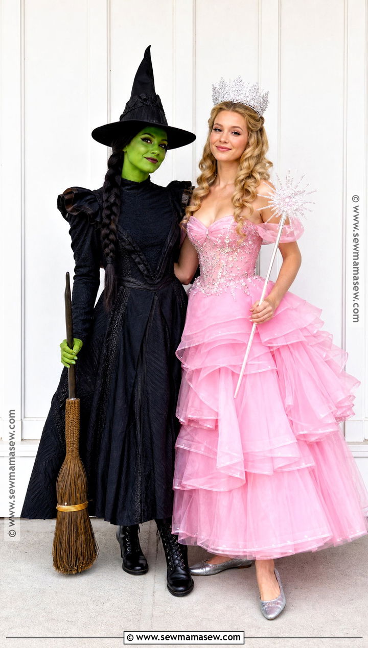 Elphaba And Glinda Duo Costume - 45 cool halloween costumes