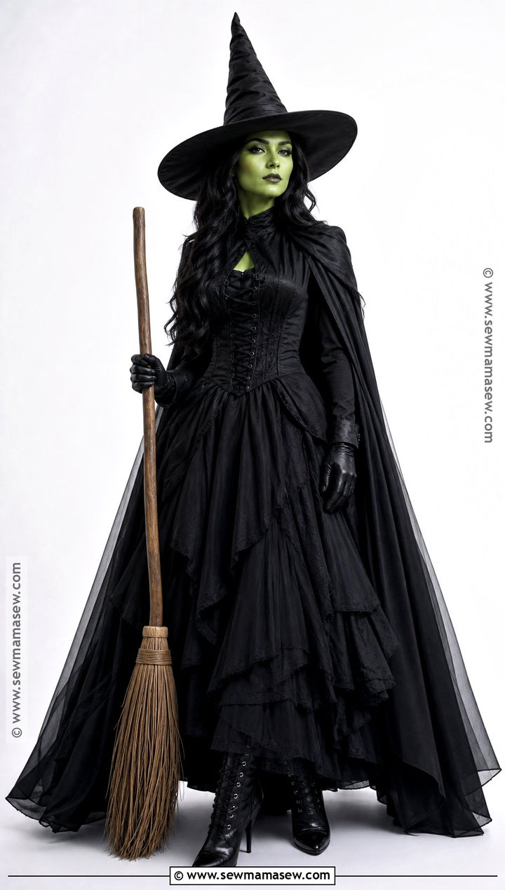 Elphaba Costume With Black Cape - 45 women halloween costume ideas