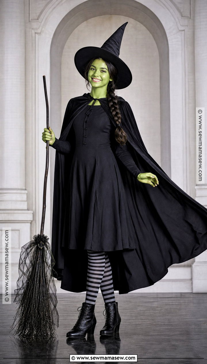 Elphaba Costume With Black Cape - 30 teen costumes