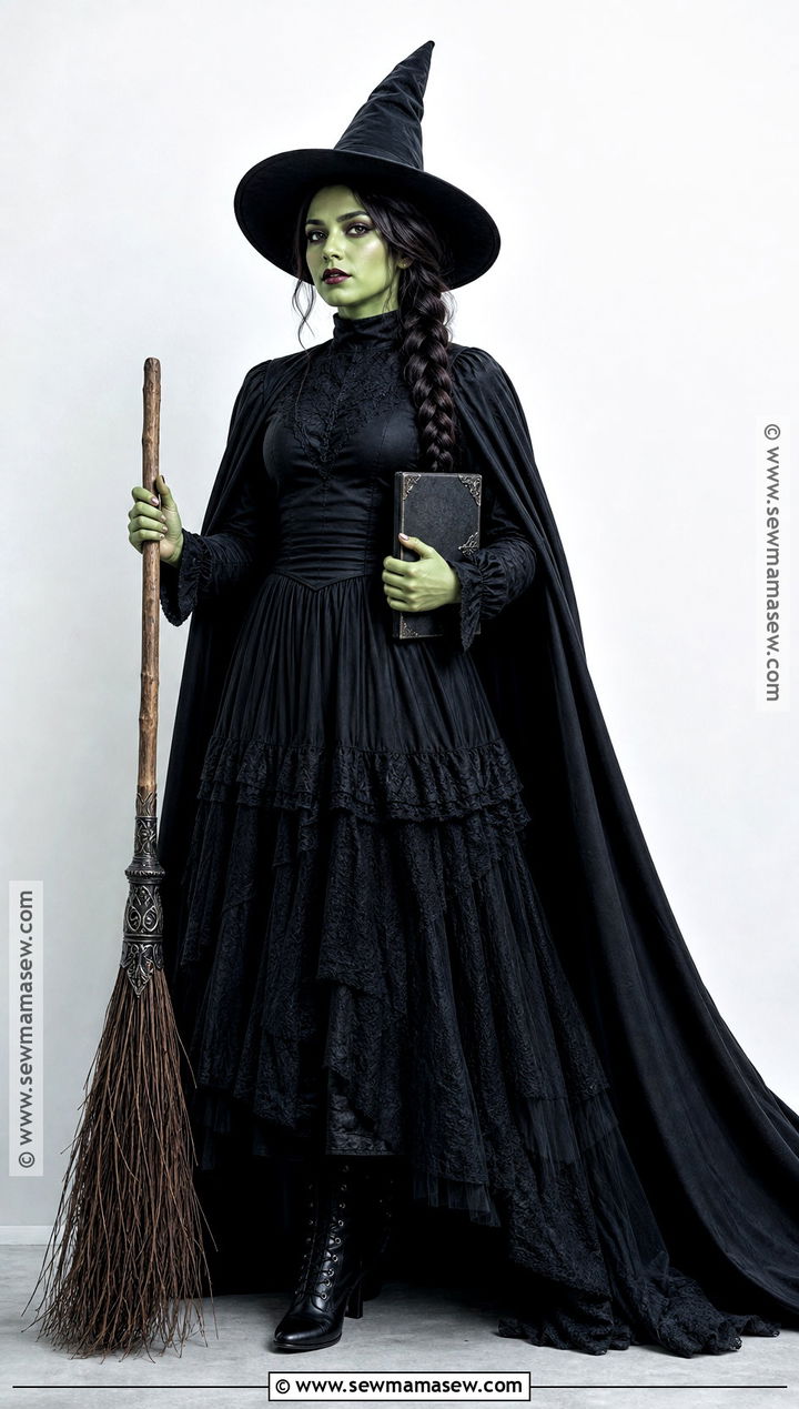 Elphaba Costume With Black Cape - 35 costume ideas for women