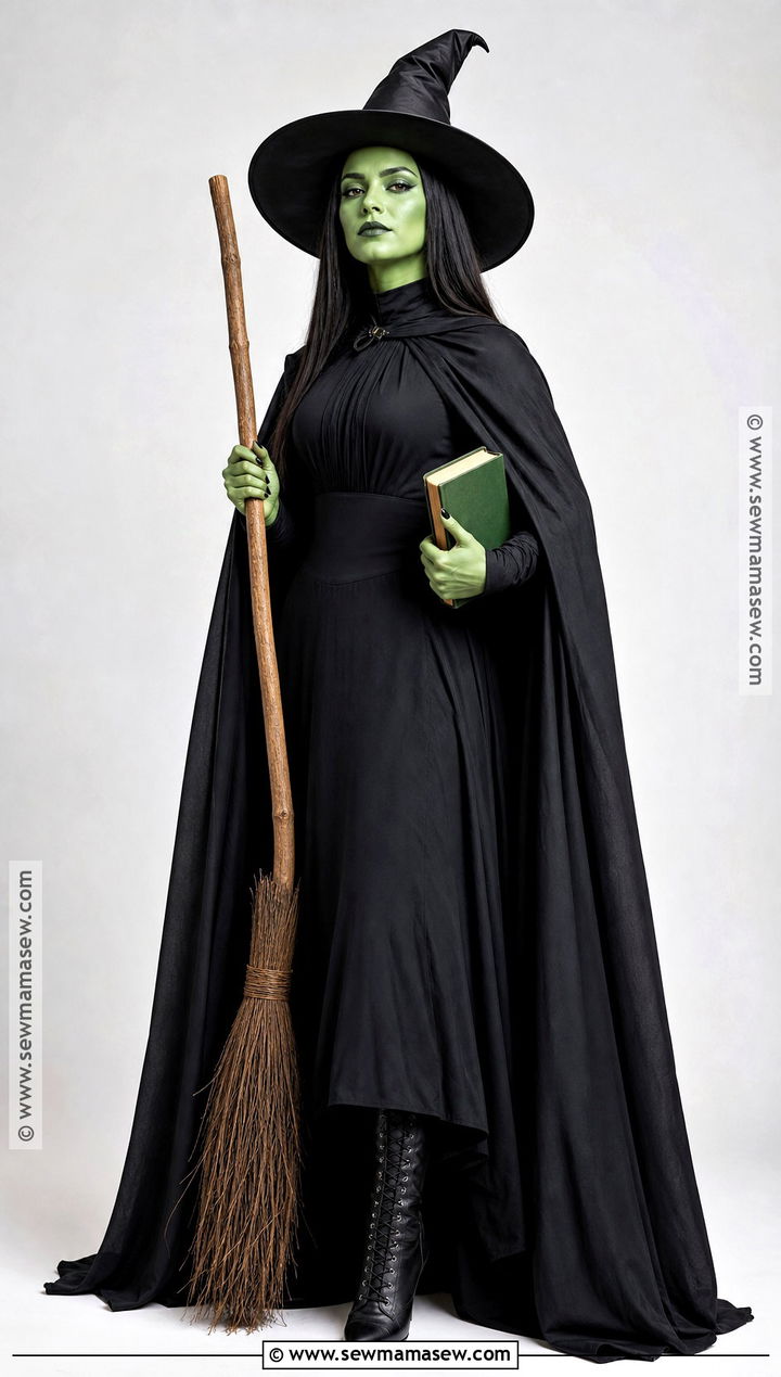 Elphaba Costume With Black Cape - 35 halloween costumes single