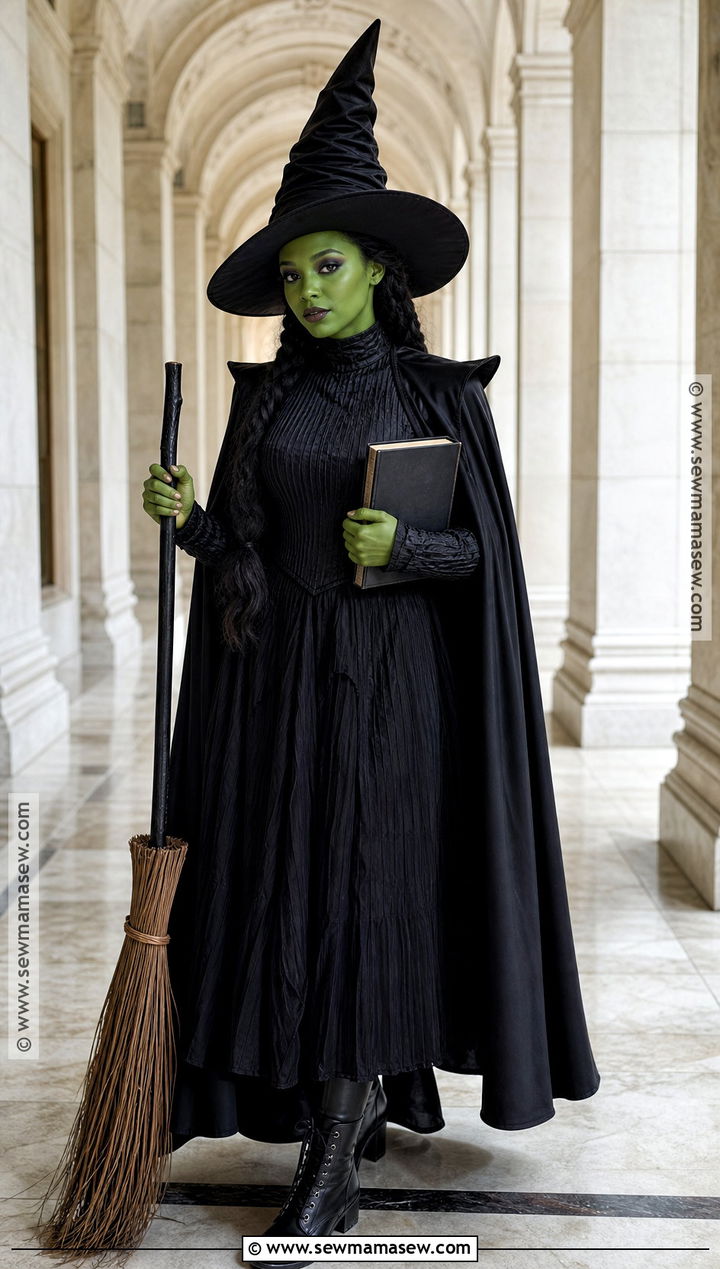 Elphaba Costume With Black Cape - 45 costumes ideas