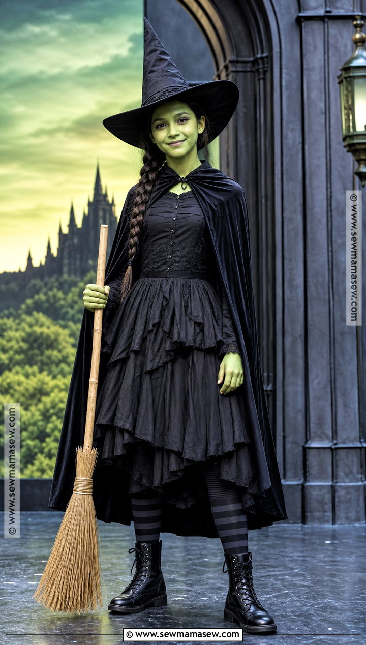 Elphaba Green Witch Costume - 40 girl costumes