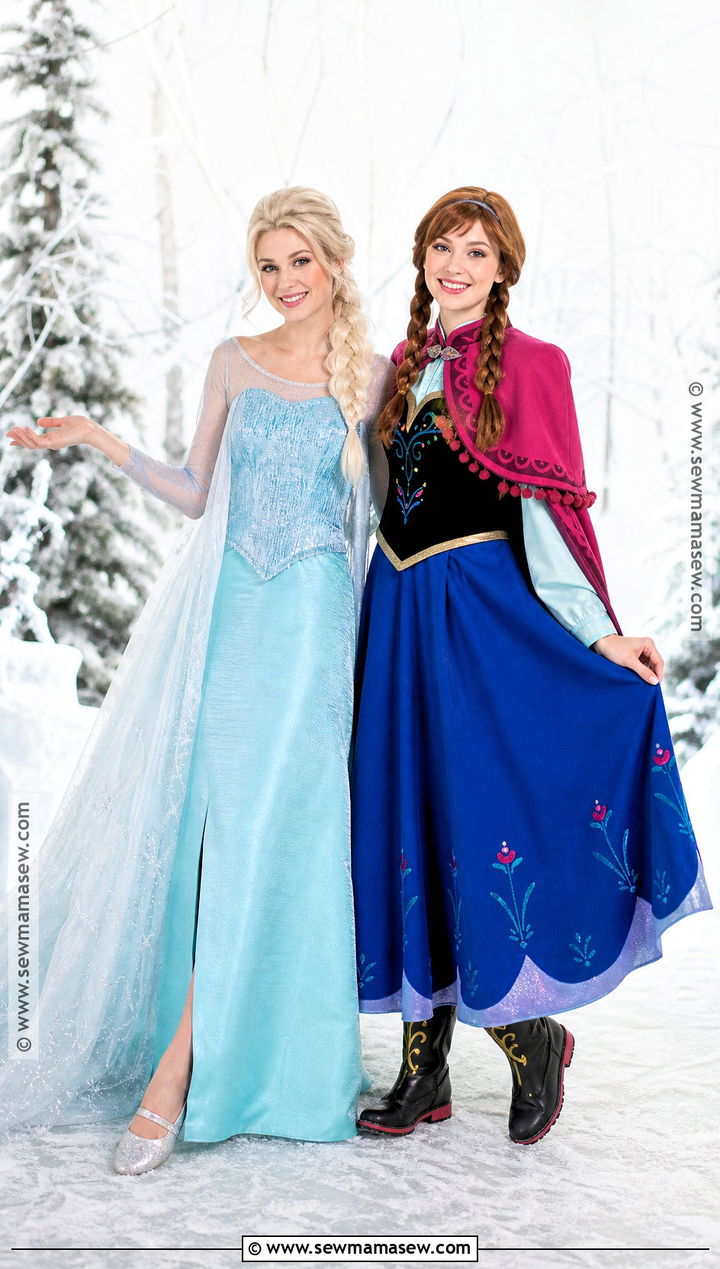 Elsa And Anna Costume - 30 brunette and blonde halloween costumes