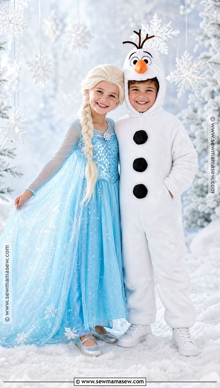 Elsa And Olaf Sibling Costume - 35 brother and sister halloween costumes