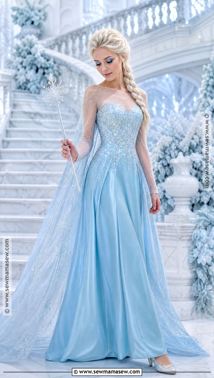 Elsa Ice Queen Costume - 30 blue costume ideas for women