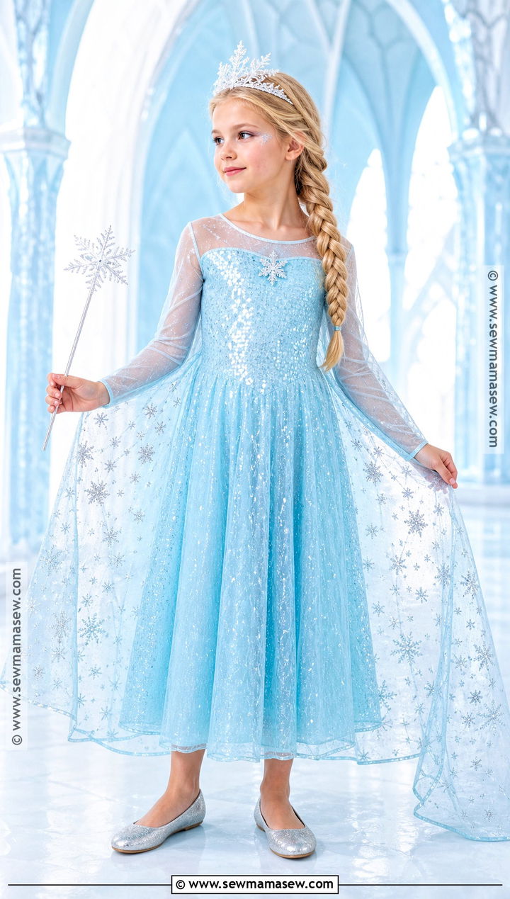 Elsa Ice Queen Costume - 35 girls halloween costumes for kids